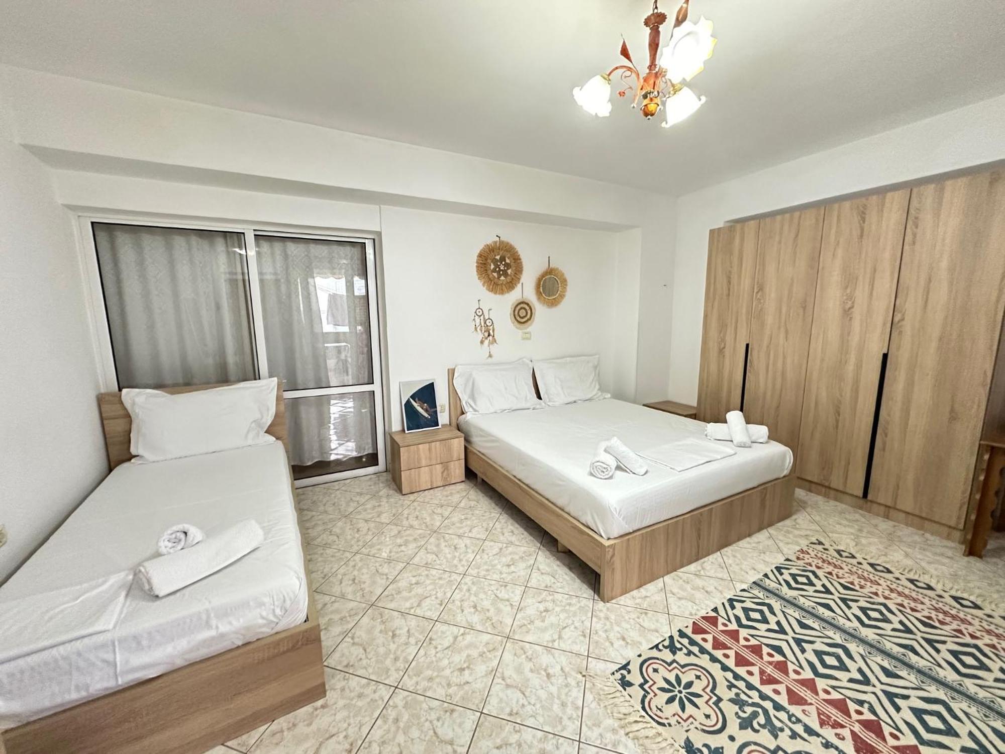 Boho Coastal Retreat Apartment Sarande Ngoại thất bức ảnh